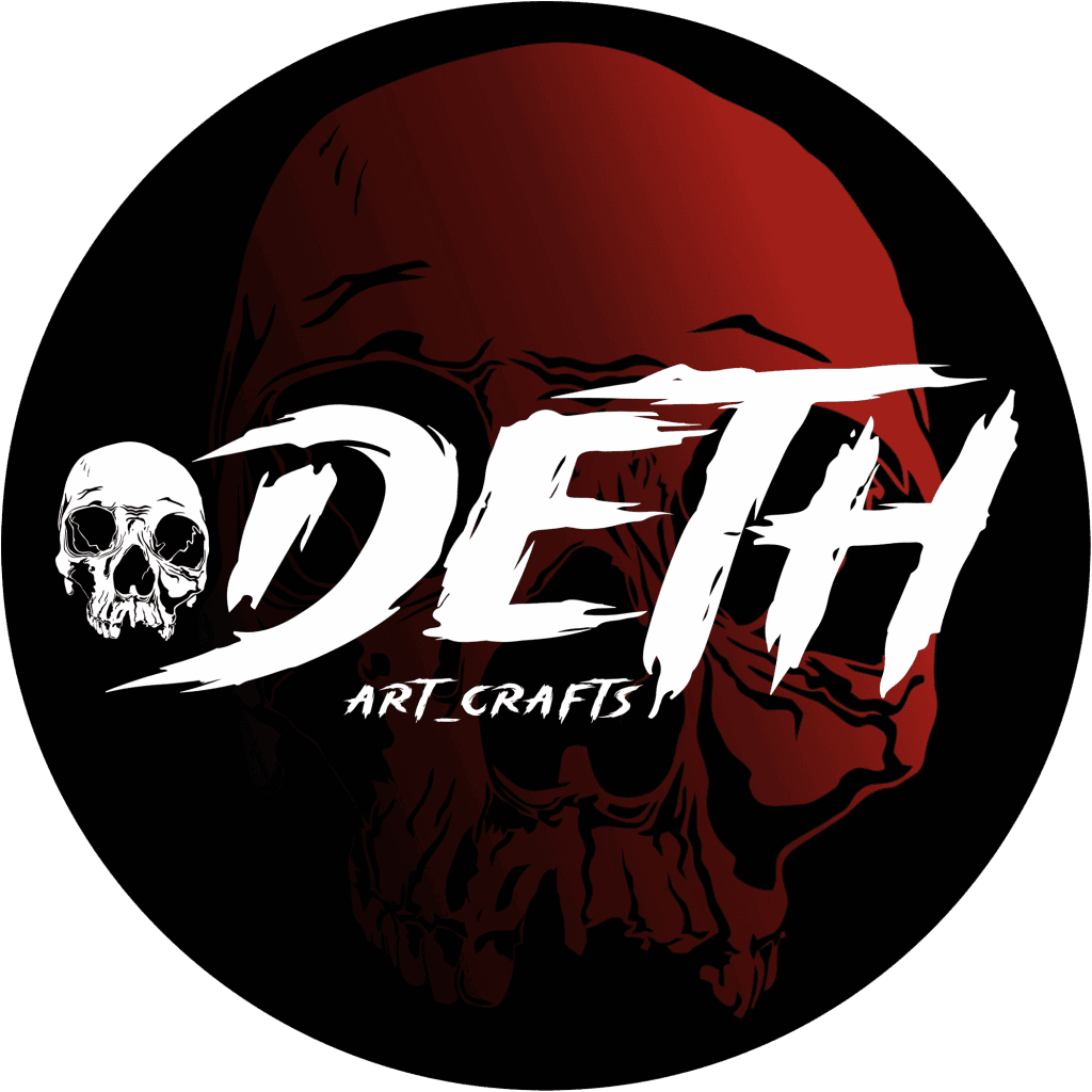 Deth.art_crafts_Logo Diy crafts_bottlelamps_T-shirts