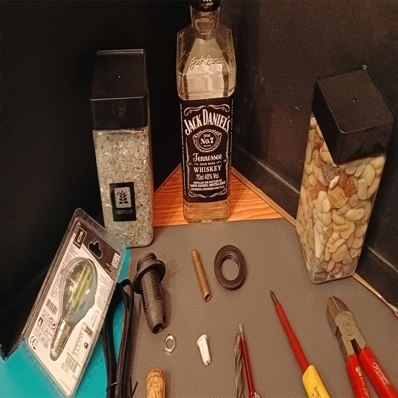 first bottlelamp project