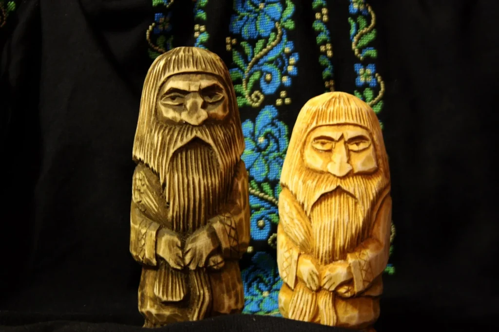 wooden figures domovoy