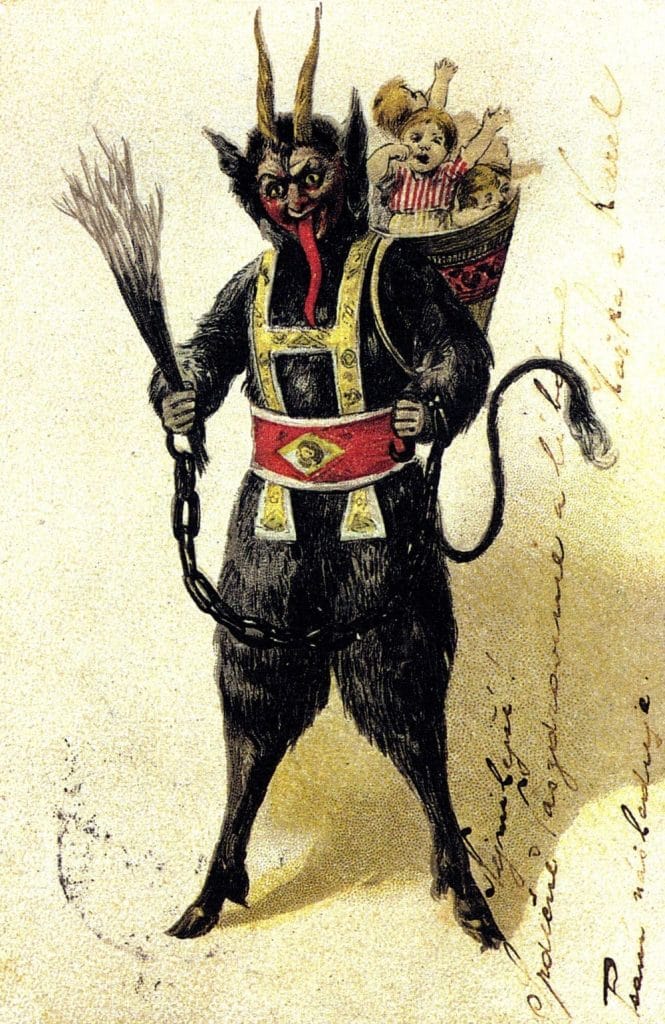 krampus with naughty children