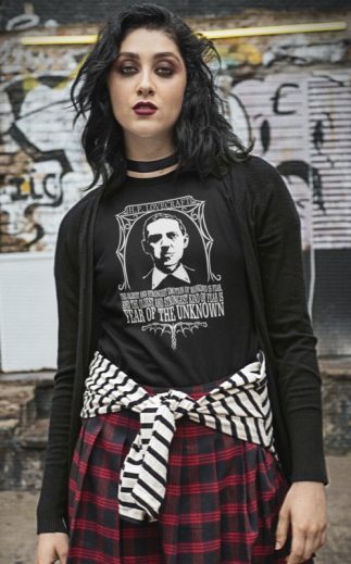 005_Deth_T shirt_Lovecraft_Woman_Punk_black