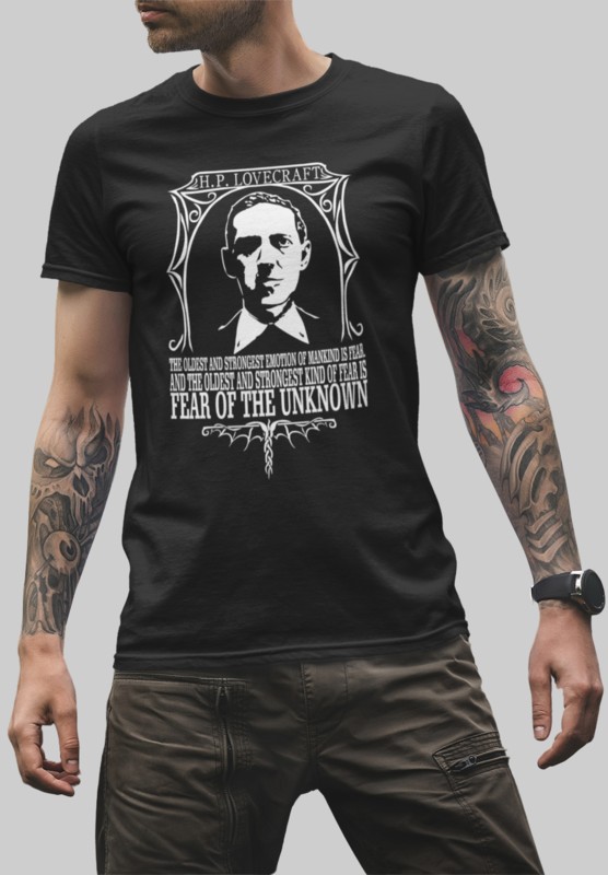 005_Deth_T shirt_Lovecraft_male_tatto_black