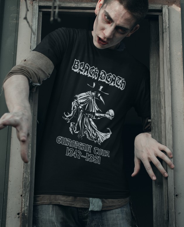 021_Deth_T shirt_Black_Death_zombie_black