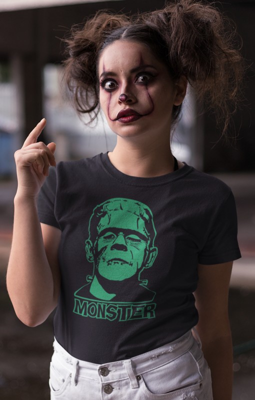 025_Deth_T-Shirt_Monster_Frank_Lady_Freak_Black