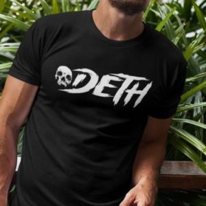 003_Deth_T shirt_Deth_Logo_man_sunglasses_black