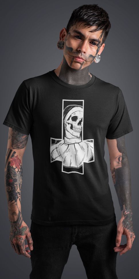 006_Deth_T shirt_Evil_Nun_Male_Maori_black
