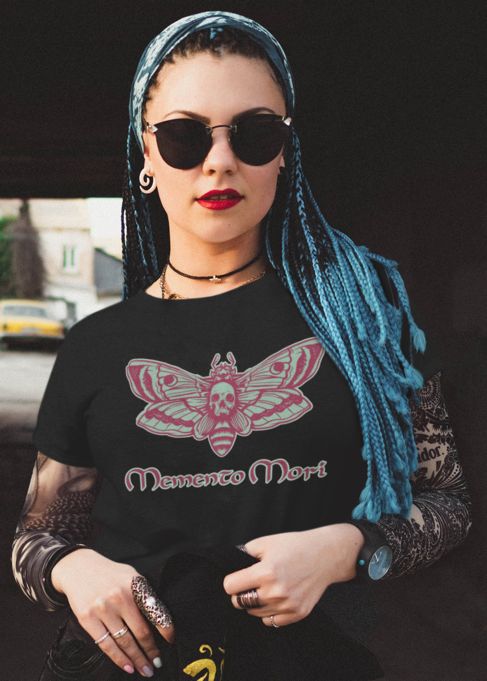 022_Deth_T shirt_Memento_Mori_Lady_Punk_black