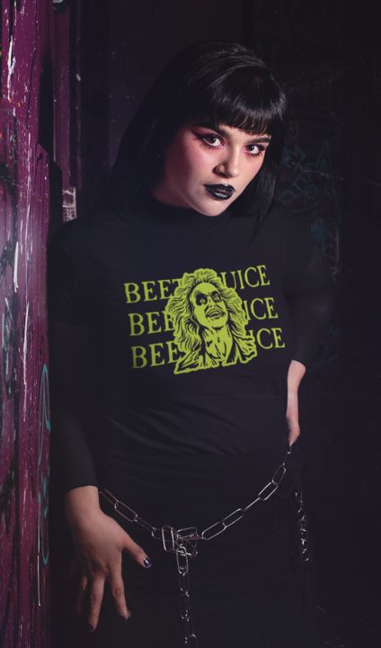 026_Deth_T shirt_Bettlejuice_Lady_Goth_black