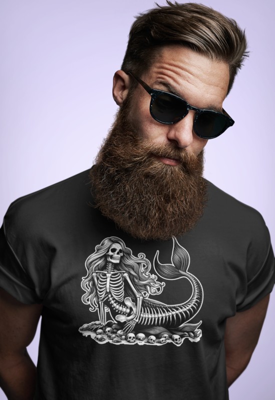 027_Deth_T shirt_Skeleton_Siren_male_bearded_black