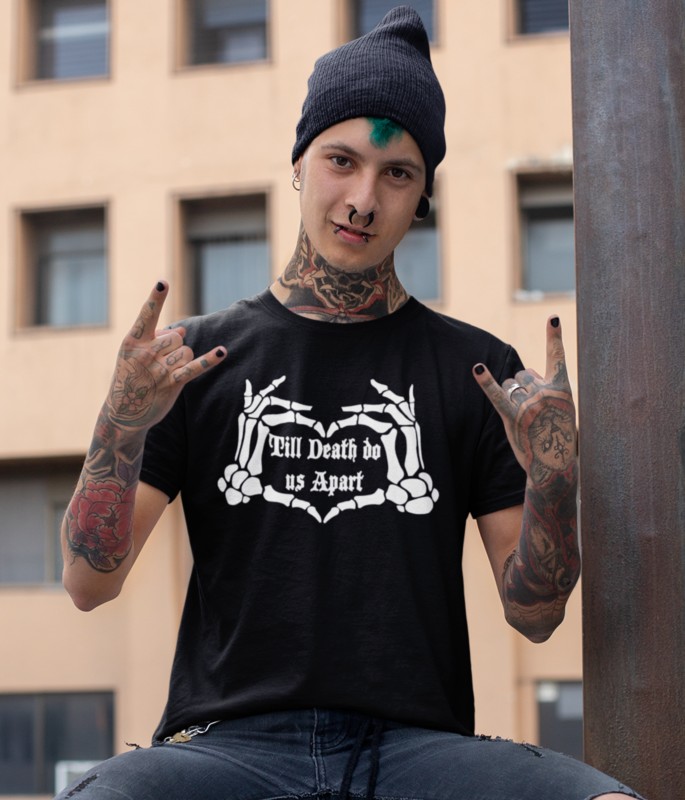 Deth_Valentine_T-shirt_male_punk_till death do us apart