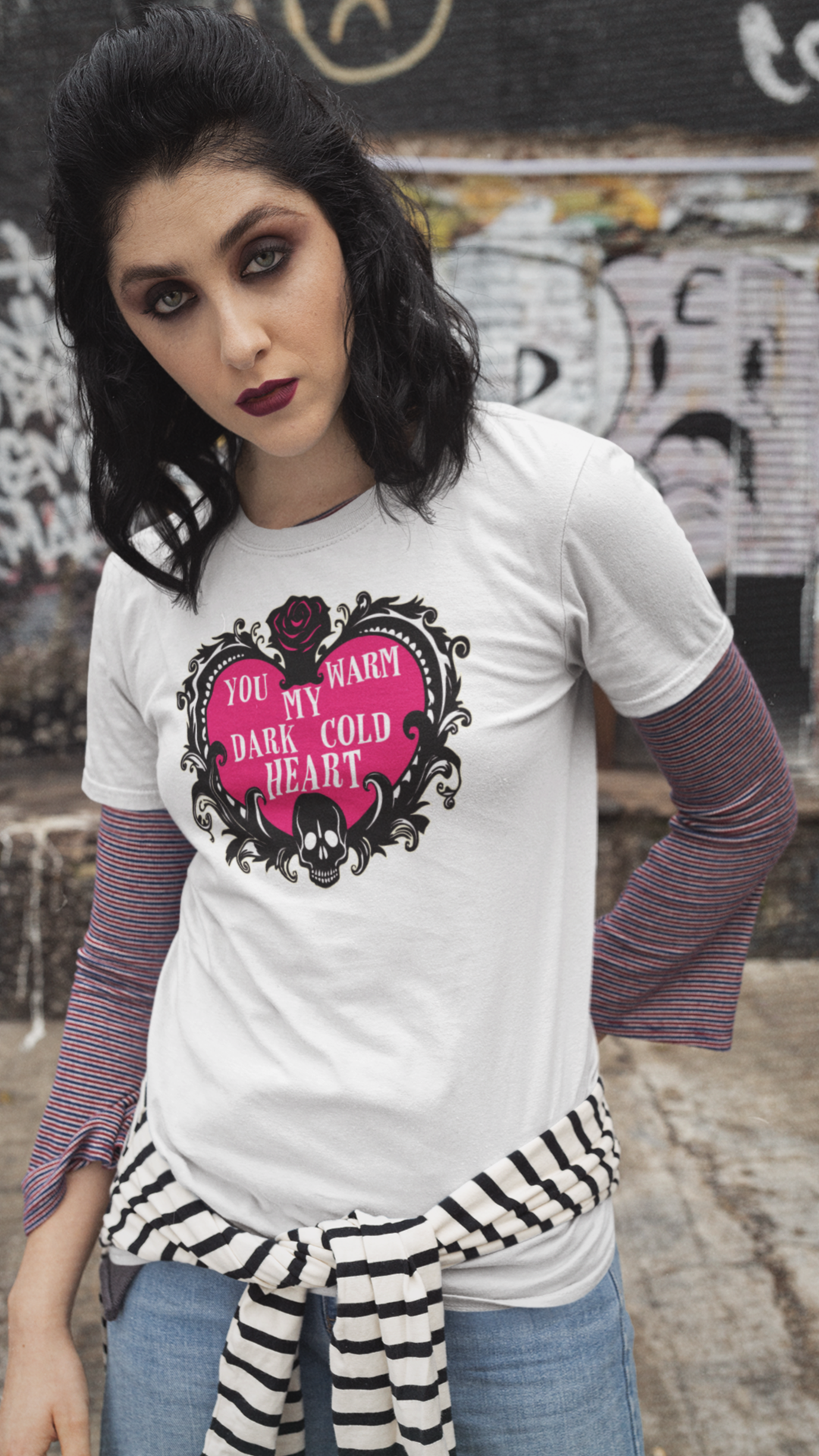 Deth_Valentine_T-shirt_woman_punk_warm heart